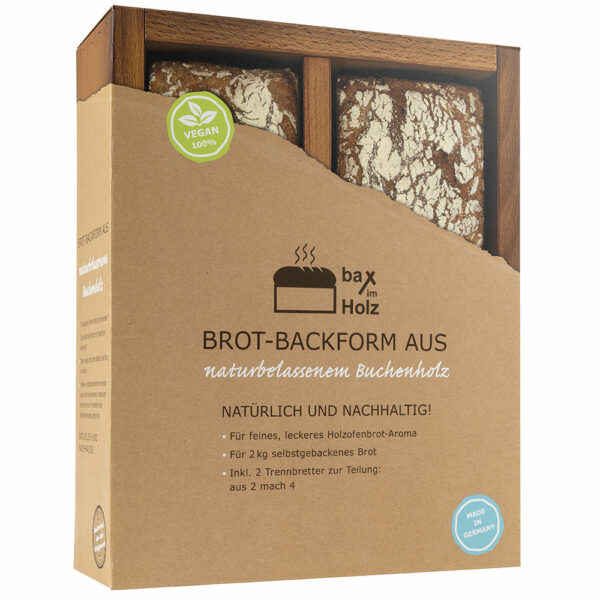 Bax im Holz Holz-Backrahmen doppelt Verpackung